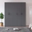 5 Kapaklı 150cm Gardrop %100 MDFLAM G-09