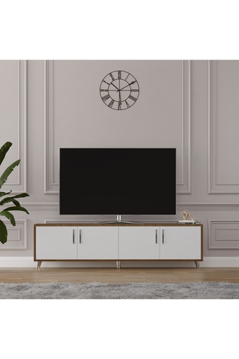 [T08] Tv Ünitesi Ceviz & Beyaz T-08 