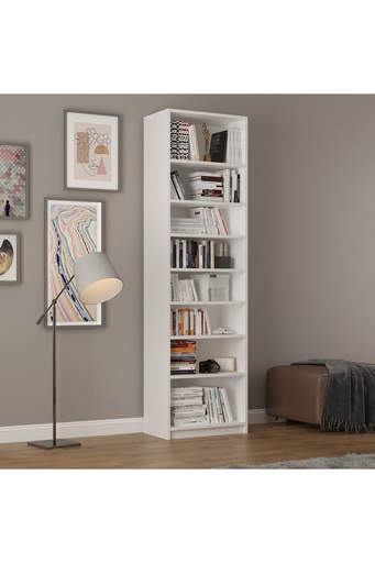 [K01] Beyaz Kitaplık %100 MDFLAM K-01