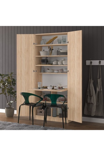 [MD001] Sonamo Modern Dolaplı Çalışma Masası Kitaplıklı Raflı Bilgisayar Ofis Ders Çalışma Yemek Masası