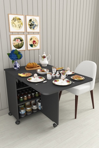 [MA01] Asra Trend %100 MDFLAM 105cm Mutfak Adası Yemek Masası Kahve Köşesi MA-01