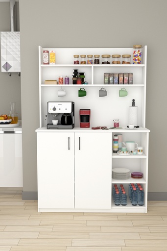 [KAHVE02] %100 MDFLAM Kahve Köşesi Çok Amaçlı Mutfak Dolabı KAHVE02