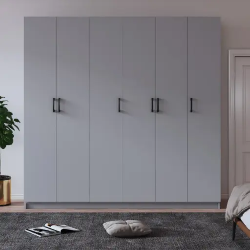 [G06] 6 Kapaklı 180cm Gardrop %100 MDFLAM G-06