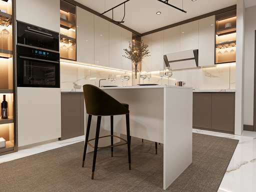 [MA03] 120 cm Mutfak Adası Yemek ve Bar Masası %100 MDFLAM MA-03